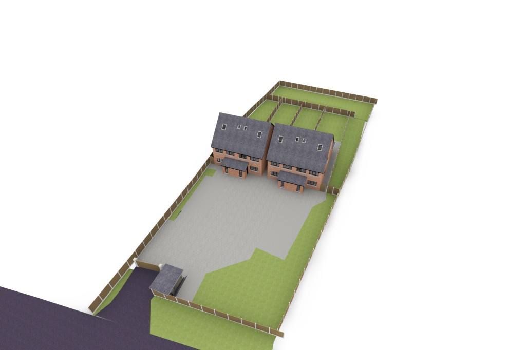 Lot: 53 - BUILDING PLOT WITH PLANNING FOR FOUR DWELLINGS - Land with planning from access drive
